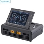 Großhandel ToolkitRC M8D 1600W 50A Balance Touchscreen-Ladegerät 65W Schnell ladung Doppel kanäle für 1-8S Batterie für RC Drone Car